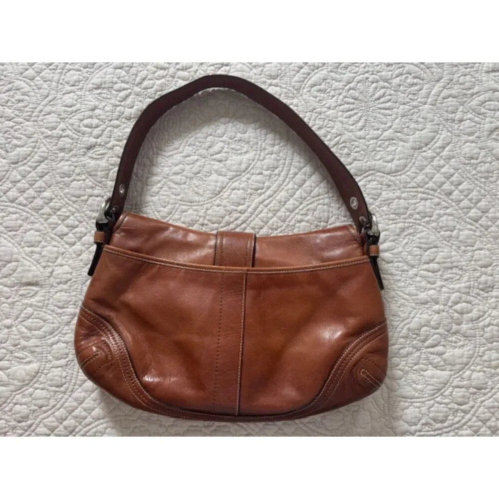 Coach F10910 Vintage Soho Y2K Brown Leather Buckle Shoulder Bag - Picture 2 of 10
